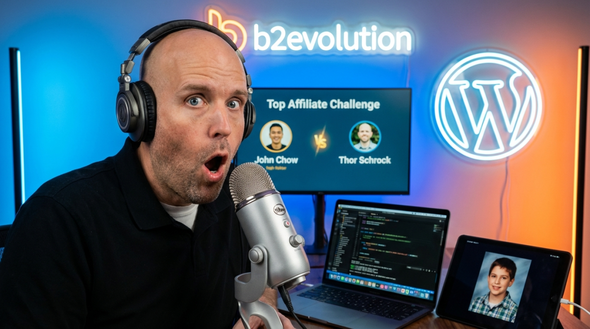 B2evolution Creator Francois Planque, Thor Shrock Talking Top Affiliate Challenge Co-hosted w/ Harrison Gervitz