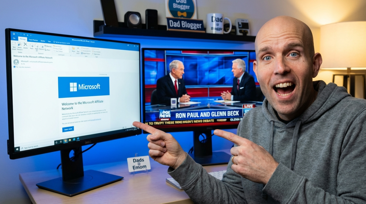 Dads @Emom, Microsoft Affiliate Program, Ron Paul On Glenn Beck