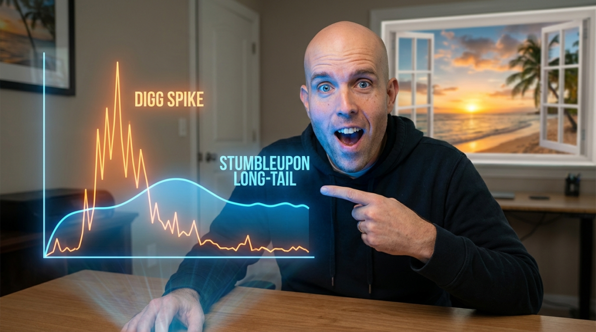 Digg Vs Stumbleupon - Sharing Traffic Sources Day 2