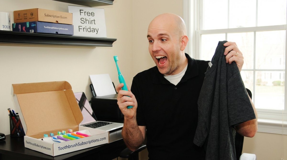 Free Shirt Friday- Toothbrush Subscriptions @ToothbrushSubs