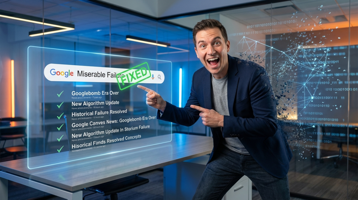 Google Corrects Thier Miserable Failure