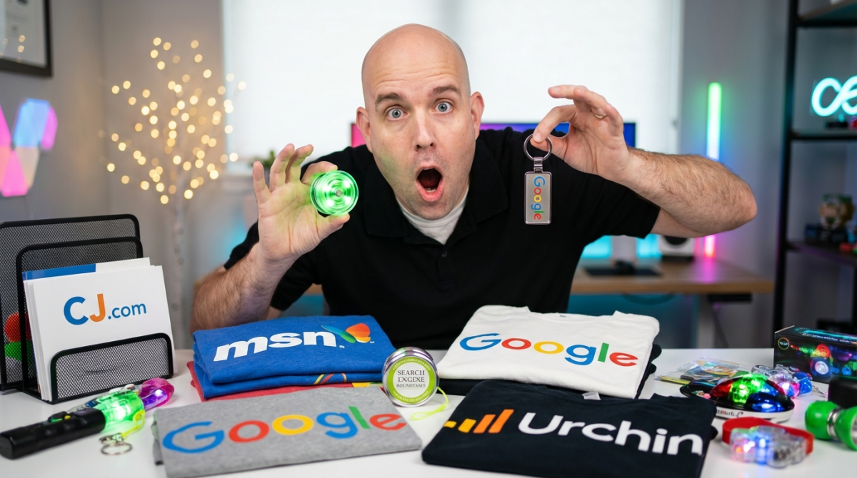 Google yo-yo's, keychains and other stuff from SES