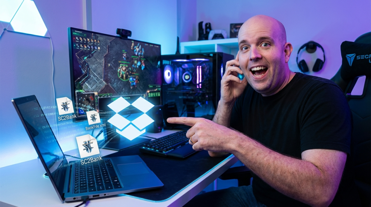 How to keep your starcraft bank files in sync with multiple computers