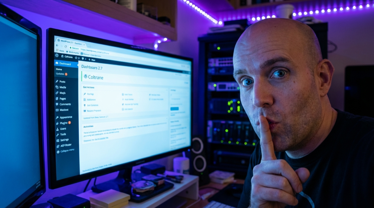 I lied about wordpress 2.7