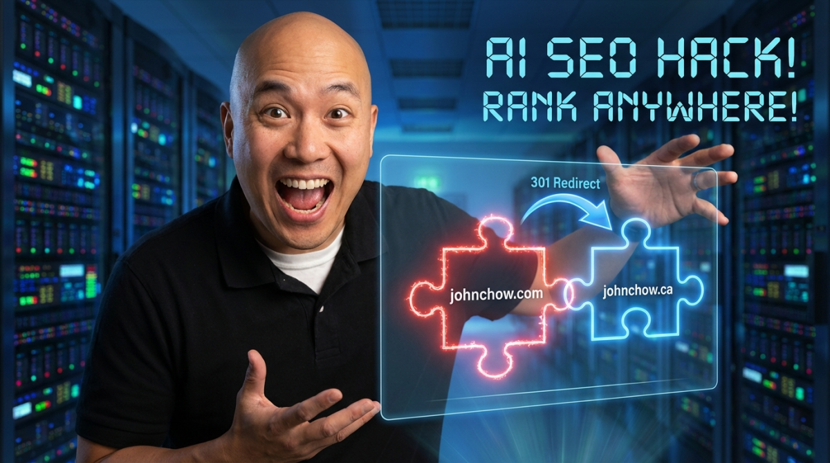 John Chow Goes Legit - 301's Google Bot to Johnchow.ca