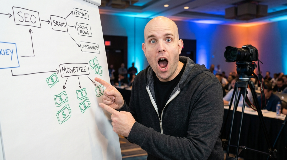 SEOMOZ whiteboard at SMX on monetizing blogs