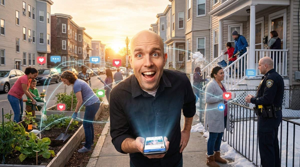 Social networks as the new social infrastructure for neighborhoods