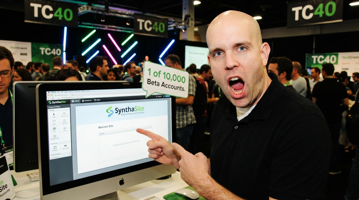 Synthasite - Techcrunch40 demo pit