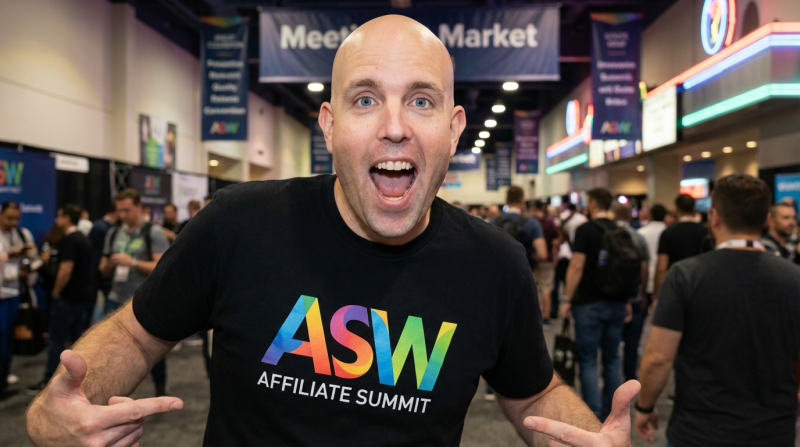 @affiliatesummit has a cool t-shirt - ShoeMoney FSF