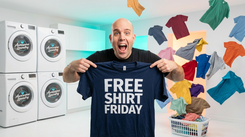 Awesome Laundry - Free Shirt Friday