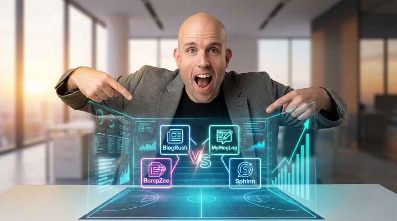 BlogRush, MyBlogLog, BumpZee, Sphinn & Scratchback - Widget Showdown
