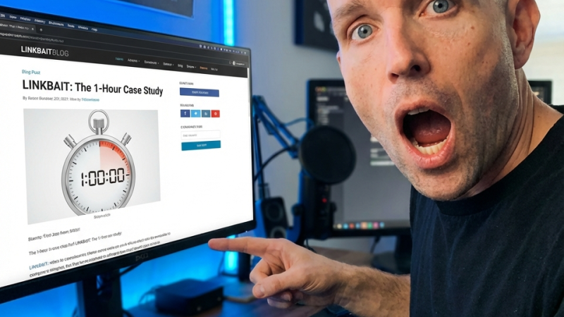 Comment and Link Baiting For 1 Hour - A Case Study