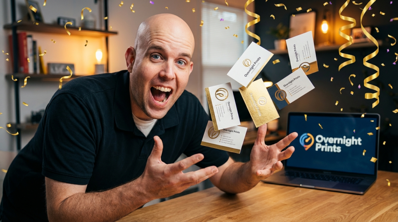 Congratulatons Chiwun Smith!! Overnight Prints Business Card Challenge Winner!