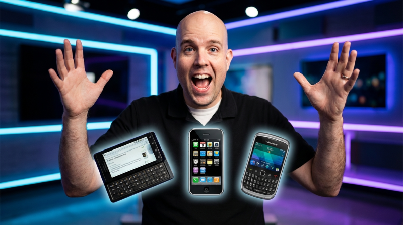 Droid, iPhone, BlackBerry - Rock Paper Scissors