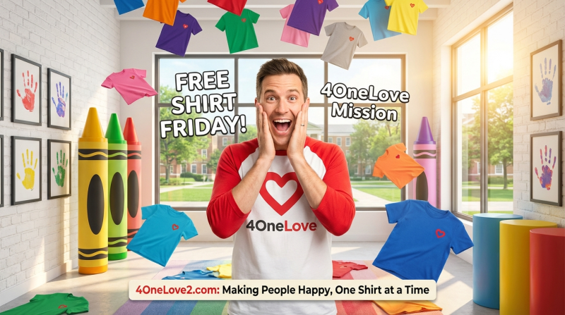 4 One Love - Free Shirt Friday