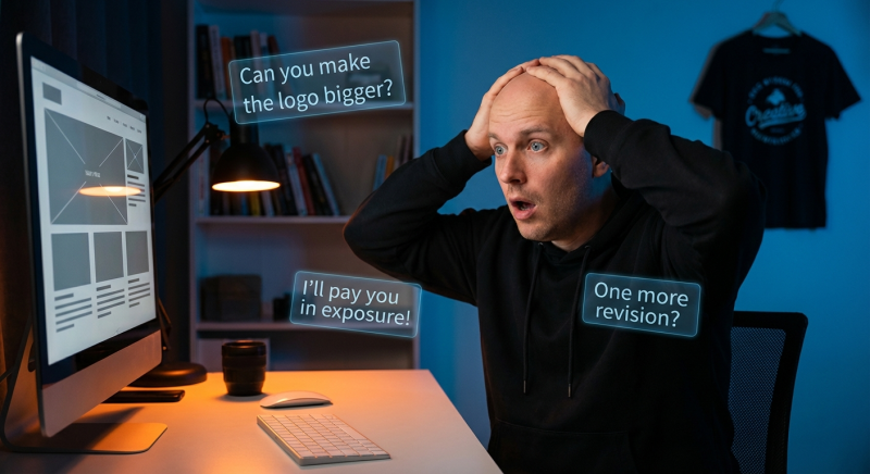 Free Shirt Friday- Clients From Hell @clientsfh