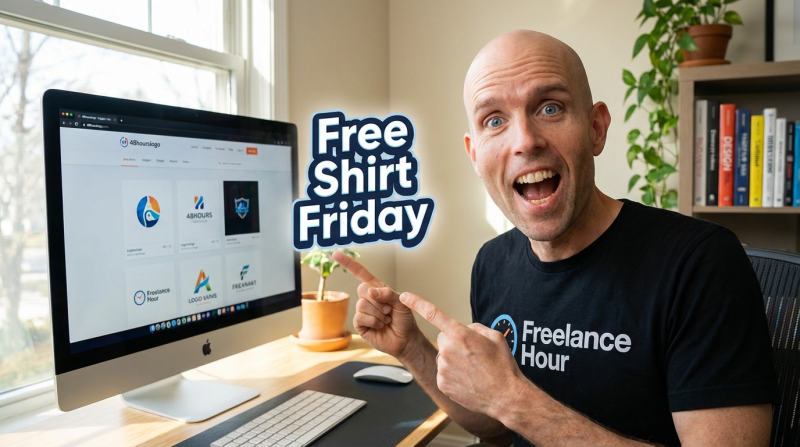 Free Shirt Friday- Freelance Hour @48hourslogo