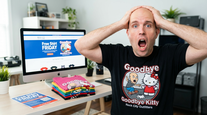 Goodbye Kitty - Free Shirt Friday