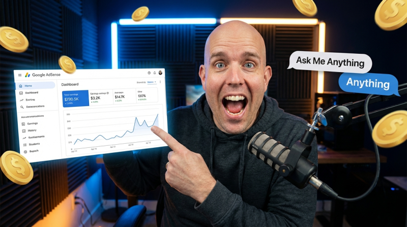 Google Adsense LIVE Taking Your Questions On This Weeks Net Income