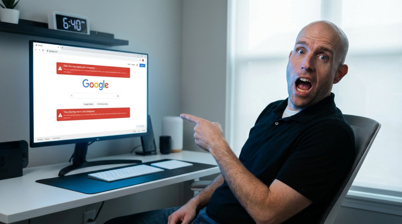 Google shows every site as harmful