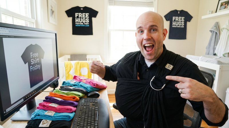 Hug a Monkey - Free Shirt Friday