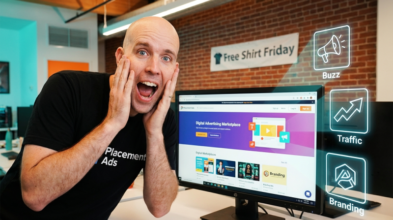 Placement Ads - Free Shirt Friday
