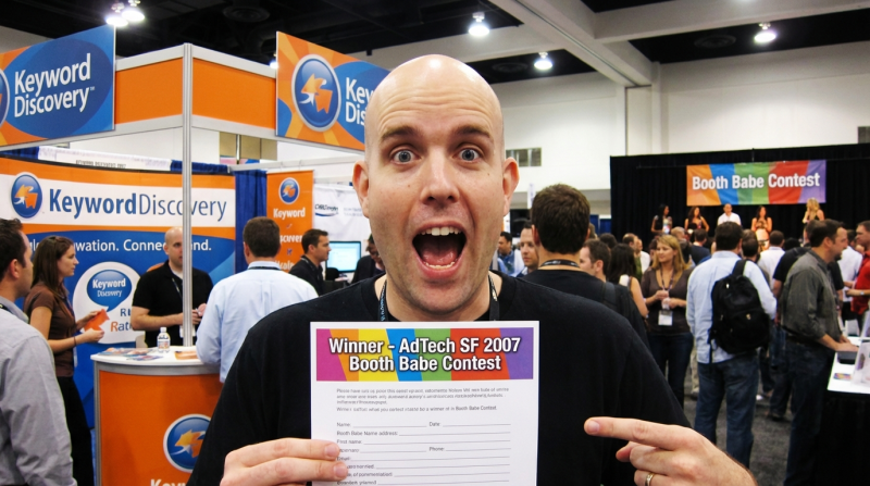 Rebecca Ryan Of Keyword Discovery Wins Booth Babe Contest!