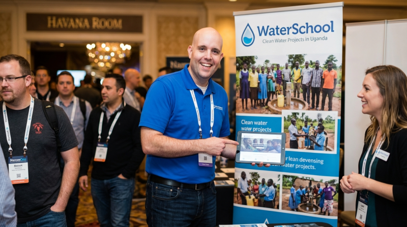 Talking with @waterschool while @Namescon