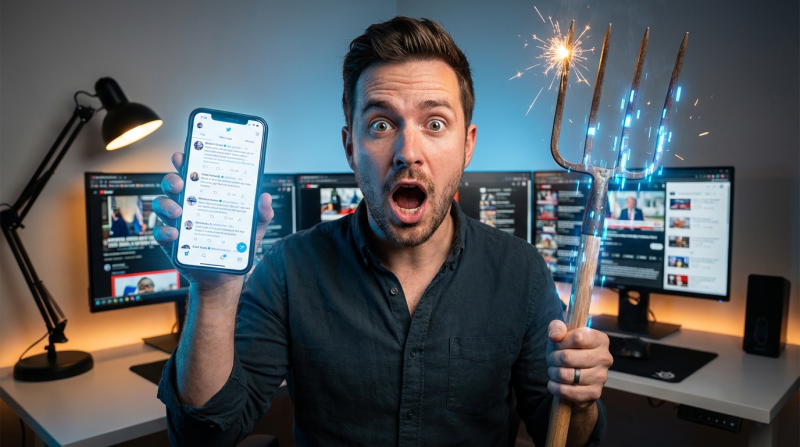 The Rise of Knee-Jerk Outrage: Why You're a Moron for Grabbing Your Internet Pitchfork