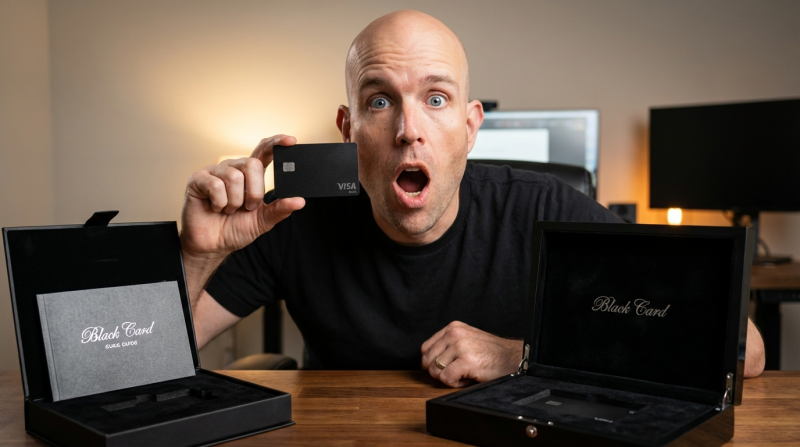 Visa Black Card Unboxing